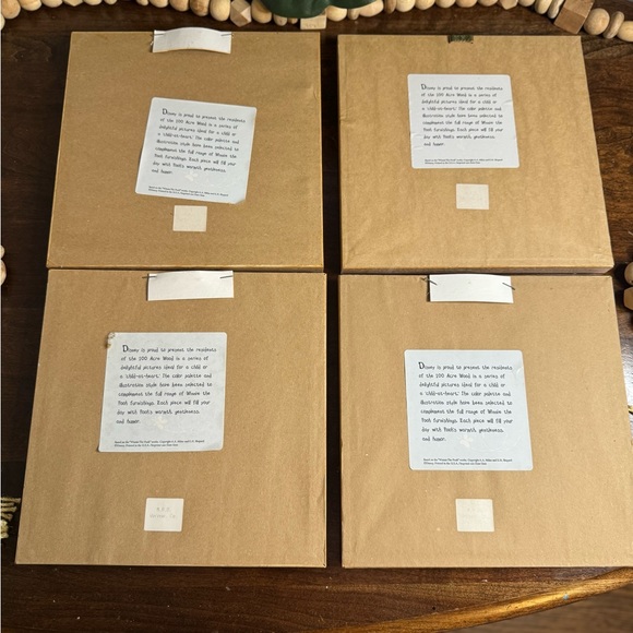 Vintage Winnie The Pooh 4 Seasons Prints Framed - Picture 6 of 6